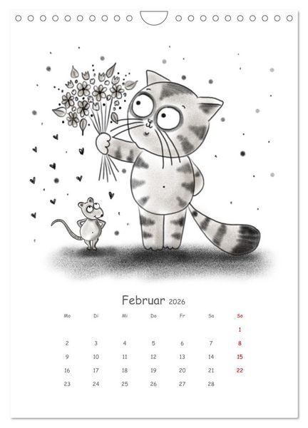 Produktbild: LEOPOLD DER DRITTE - Ein unglaublich liebenswerter Kater (Wandkalender 2026 DIN A4 hoch), CALVENDO Monatskalender