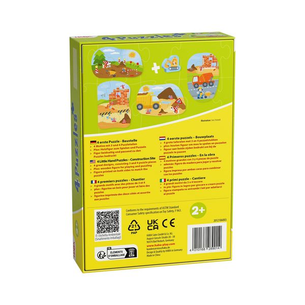 Produktbild: 4 erste Puzzles - Baustelle