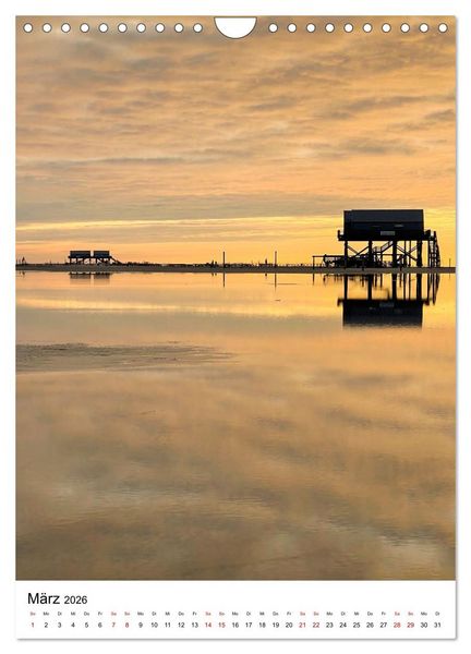 Produktbild: Strand der Sehnsucht - Sankt Peter-Ording (Wandkalender 2026 DIN A4 hoch), CALVENDO Monatskalender