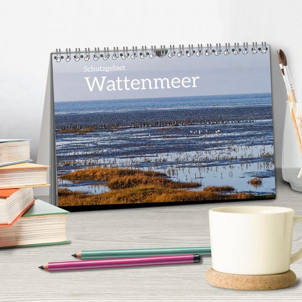 Produktbild: Schutzgebiet Wattenmeer (Tischkalender 2026 DIN A5 quer), CALVENDO Monatskalender