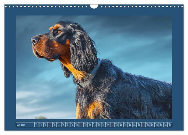 Produktbild: Gordon Setter. Edle Seelen in der Natur (Wandkalender 2027 DIN A3 quer), CALVENDO Monatskalender