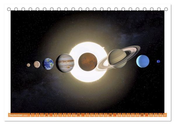 Produktbild: Im Weltall ist Stille (Tischkalender 2027 DIN A5 quer), CALVENDO Monatskalender