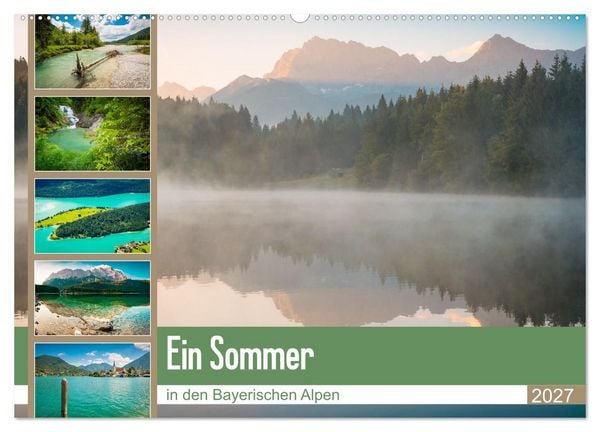 Produktbild: Ein Sommer in den Bayerischen Alpen (Wandkalender 2027 DIN A2 quer), CALVENDO Monatskalender