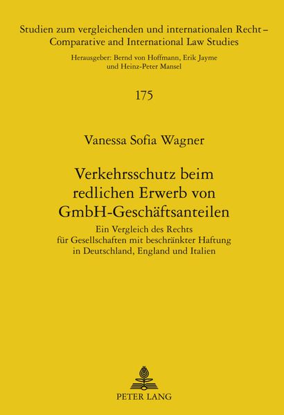 Produktbild: Verkehrsschutz beim redlichen Erwerb von GmbH-Geschaeftsanteilen