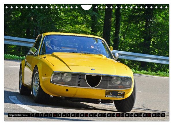 Produktbild: Italienische Oldtimer am Berg (Wandkalender 2026 DIN A4 quer), CALVENDO Monatskalender