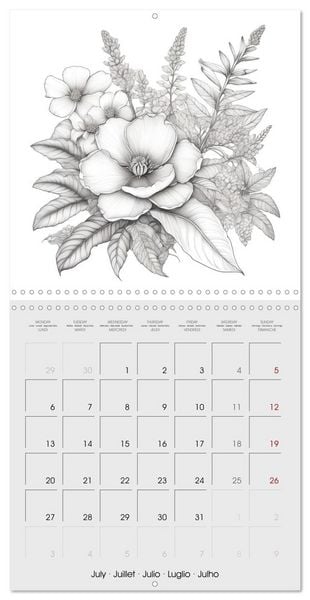 Produktbild: Le monde v&eacute;g&eacute;tal (Calendrier mural carr&eacute; 2026 30x30 cm) Calendrier double avec une page pour vos prises de notes
