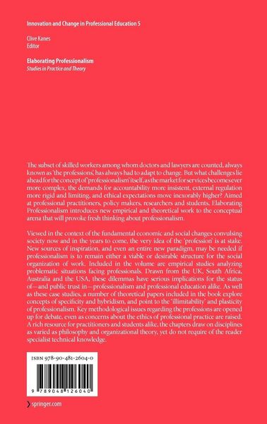 Produktbild: Elaborating Professionalism