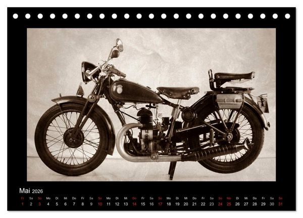 Produktbild: Motorrad Oldtimer aus &Ouml;sterreich (Tischkalender 2026 DIN A5 quer), CALVENDO Monatskalender