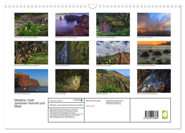 Produktbild: Madeira, Insel zwischen Himmel und Meer (Wandkalender 2026 DIN A3 quer), CALVENDO Monatskalender