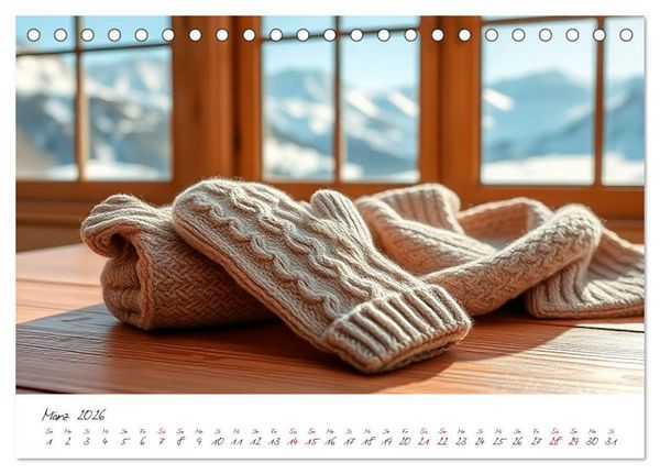 Produktbild: Wir lieben Wolle und Gem&uuml;tlichkeit (Tischkalender 2026 DIN A5 quer), CALVENDO Monatskalender