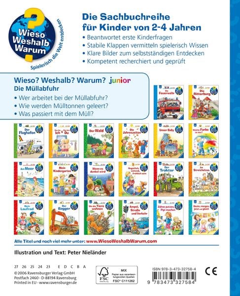 Produktbild: Wieso? Weshalb? Warum? junior, Band 16 - Die M&uuml;llabfuhr