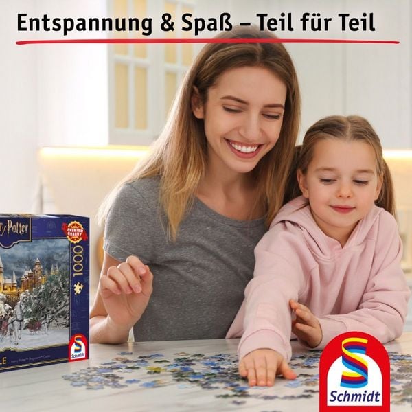 Produktbild: Schmidt 58835 - Thomas Kinkade, Harry Potter-Hogwarts Castle im Winter, Puzzle, 1000 Teile