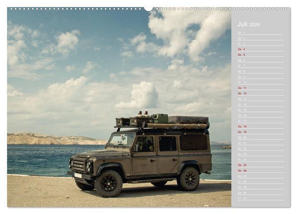 Produktbild: Mit dem 4x4 durch Europa (Wandkalender 2026 DIN A2 quer), CALVENDO Monatskalender