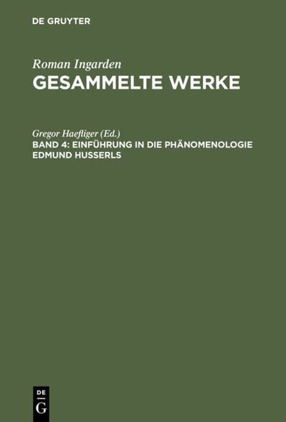 Produktbild: Einf&uuml;hrung in die Ph&auml;nomenologie Edmund Husserls