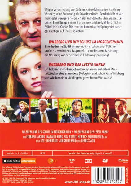Produktbild: Wilsberg 2 - Wilsberg und der Schuss im Morgengrauen/Wilsberg und der letzte Anruf