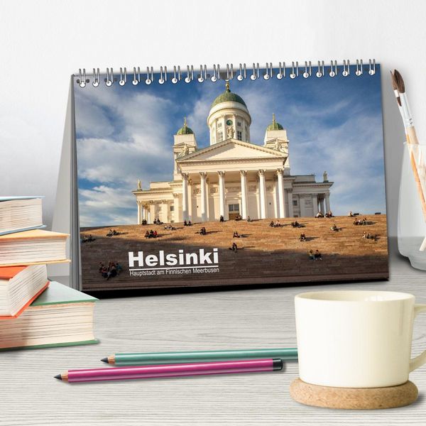 Produktbild: Helsinki - Hauptstadt am Finnischen Meerbusen (Tischkalender 2026 DIN A5 quer), CALVENDO Monatskalender
