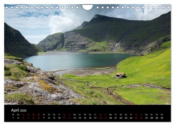 Produktbild: F&auml;r&ouml;er - Naturwunder im Nordatlantik (Wandkalender 2026 DIN A4 quer), CALVENDO Monatskalender