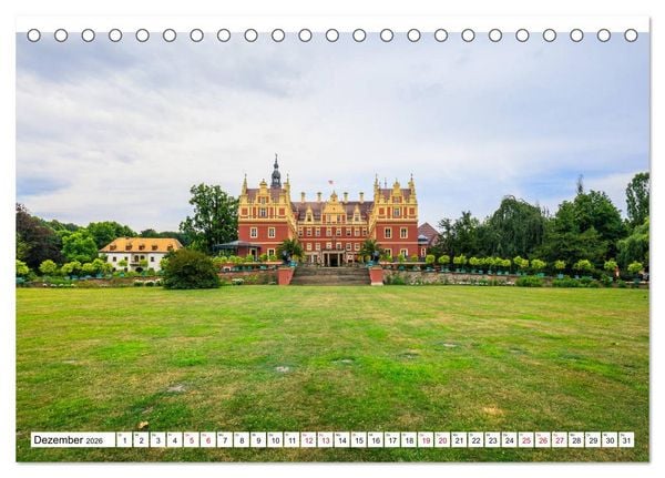 Produktbild: Schloss Bad Muskau (Tischkalender 2026 DIN A5 quer), CALVENDO Monatskalender