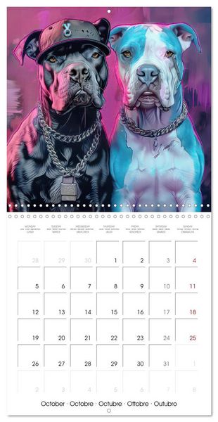 Produktbild: Great Gangster Dogs (Wall Calendar 2026 12 &times; 12 Inch) CALVENDO 12 Month Wall Calendar