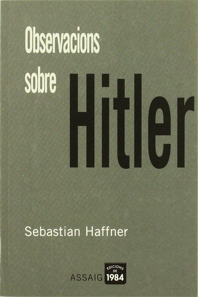 Produktbild: Observacions sobre Hitler