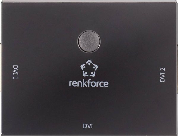 Produktbild: Renkforce 2 Port DVI-Switch bidirektional verwendbar Full HD 1080p @ 60Hz