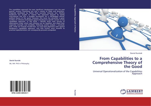 Produktbild: From Capabilities to a Comprehensive Theory of the Good