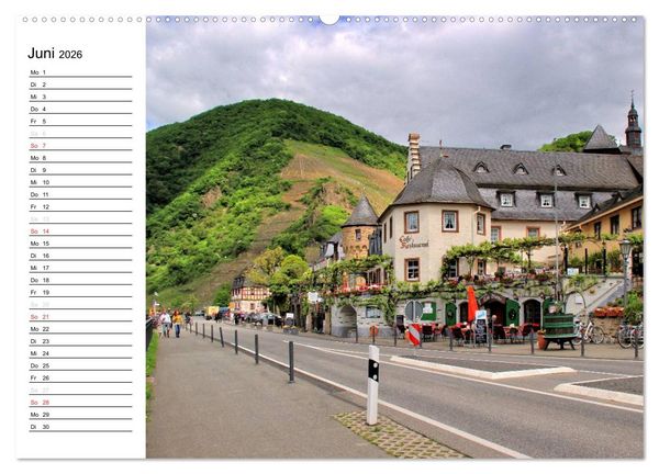 Produktbild: Der wundersch&ouml;nen Mosel entlang &ndash; Von Koblenz bis Trier (hochwertiger Premium Wandkalender 2026 DIN A2 quer), Kunstdruck in Hochglanz
