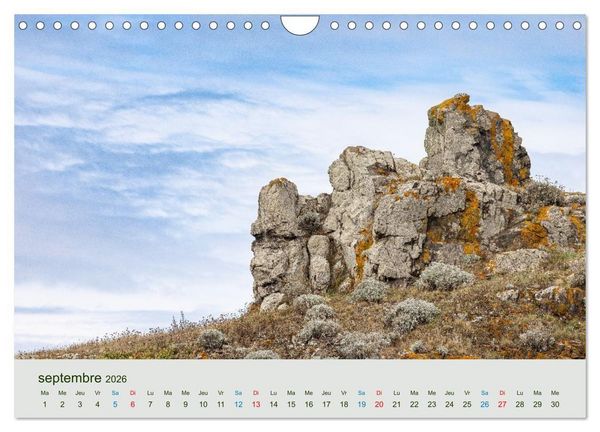 Produktbild: T&ecirc;tes de pierre sur les c&ocirc;tes de Bretagne (Calendrier mural 2026 DIN A4 vertical), CALVENDO calendrier mensuel