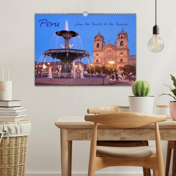 Produktbild: Peru - from the Andes to the Amazon / UK-Version (Wall Calendar 2026 DIN A3 landscape), CALVENDO 12 Month Wall Calendar