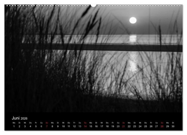 Produktbild: Das Licht in Schwarz und Wei&szlig; (hochwertiger Premium Wandkalender 2026 DIN A2 quer), Kunstdruck in Hochglanz