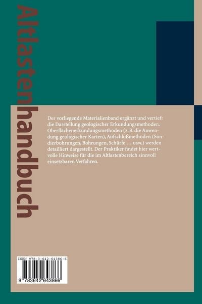 Produktbild: Altlastenhandbuch des Landes Niedersachsen. Materialienband