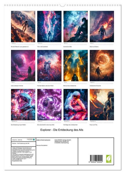 Produktbild: Explorer - Die Entdeckung des Alls (hochwertiger Premium Wandkalender 2026 DIN A2 hoch), Kunstdruck in Hochglanz
