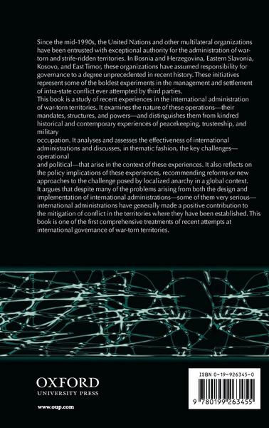 Produktbild: International Governance of War-Torn Territories