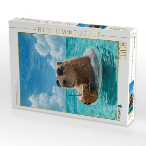 Produktbild: CALVENDO Puzzle Ein Motiv aus dem Kalender Pfoten im Sand | 1000 Teile Lege-Gr&ouml;&szlig;e 64x48cm Foto-Puzzle f&uuml;r gl&uuml;ckliche Stunden