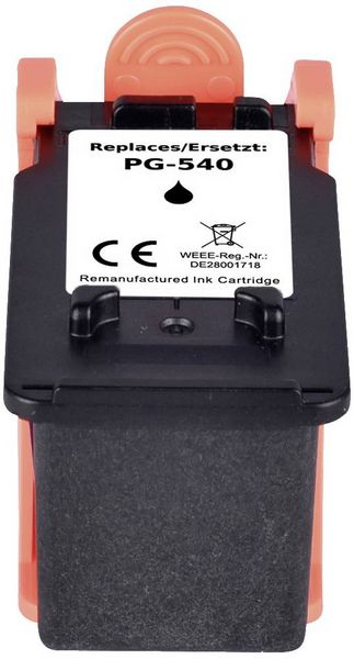 Produktbild: Renkforce Druckerpatrone ersetzt Canon PG-540 XL Kompatibel Schwarz RF-5655910