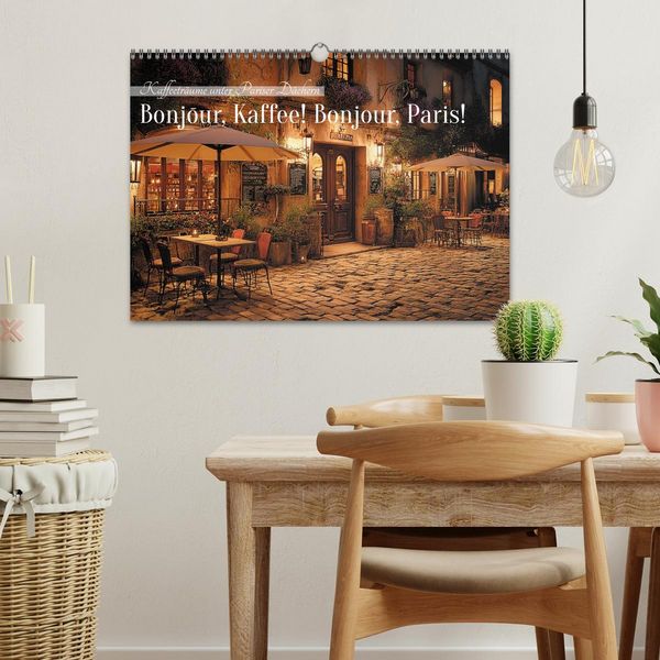 Produktbild: Bonjour, Kaffee! Bonjour, Paris! (Wandkalender 2027 DIN A3 quer), CALVENDO Monatskalender