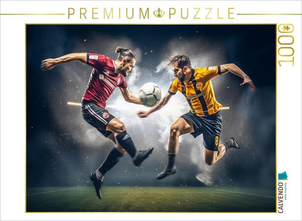 CALVENDO Puzzle Fussball | 1000 Teile Lege-Größe 64x48cm Foto-Puzzle für glückliche Stunden