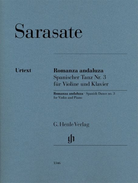 Produktbild: Pablo de Sarasate - Romanza andaluza (Spanischer Tanz Nr. 3) op. 22 Nr. 1 f&uuml;r Violine und Klavier