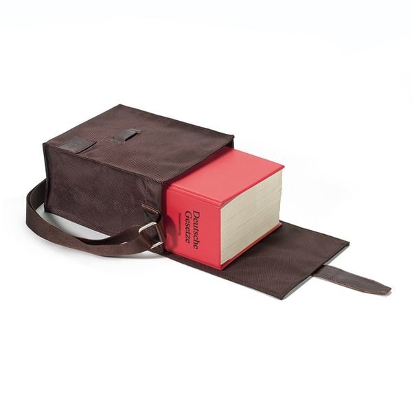 Produktbild: Buchh&uuml;llen-Tasche mit &Uuml;berschlag