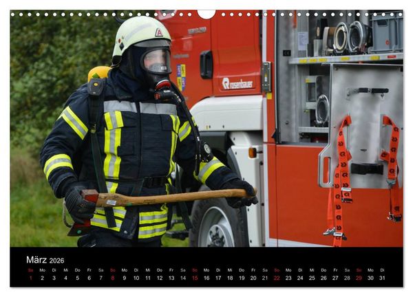 Produktbild: FEUERWEHR IM EINSATZ (Wandkalender 2026 DIN A3 quer), CALVENDO Monatskalender