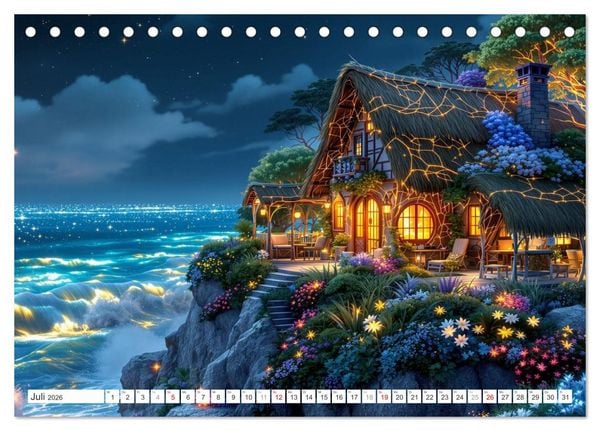 Produktbild: Futuristisches Landleben (Tischkalender 2026 DIN A5 quer), CALVENDO Monatskalender