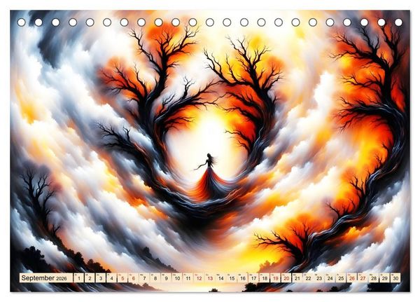 Produktbild: Die Magie der Natur Monatsk&ouml;niginnen (Tischkalender 2026 DIN A5 quer), CALVENDO Monatskalender