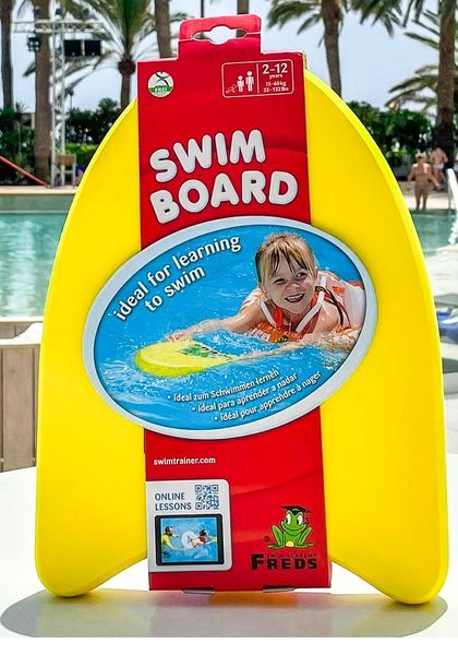 Produktbild: Freds 66666 - Freds Swim Board Schwimmbrett, gelb, 22x27x3cm