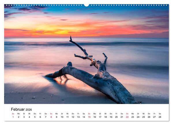 Produktbild: Fischland-Dar&szlig; - Stimmungsvolle Augenblicke (Wandkalender 2026 DIN A2 quer), CALVENDO Monatskalender