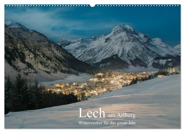 Produktbild: Lech am Arlberg - Winterzauber f&uuml;r das ganze Jahr (Wandkalender 2026 DIN A2 quer), CALVENDO Monatskalender