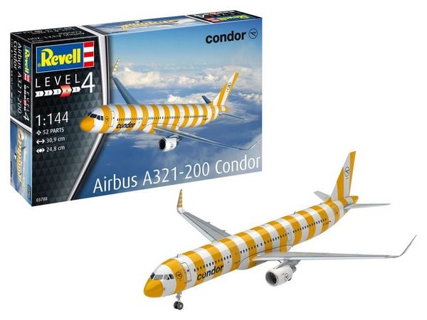 Produktbild: Revell 03788 Airbus A321-200 Condor Flugmodell Bausatz 1:144