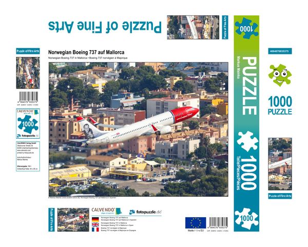 Produktbild: CALVENDO Puzzle Norwegian Boeing 737 auf Mallorca 1000 Teile Lege-Gr&ouml;&szlig;e 640 x 480 cm Foto-Puzzle Bild von Markus Mainka