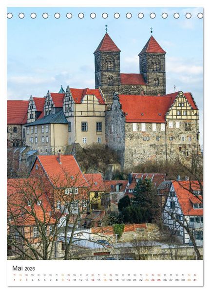 Produktbild: Altstadt Quedlinburg (Tischkalender 2026 DIN A5 hoch), CALVENDO Monatskalender
