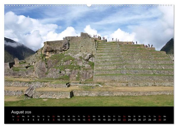 Produktbild: Machu Picchu - Die Stadt in den Wolken (Wandkalender 2026 DIN A2 quer), CALVENDO Monatskalender