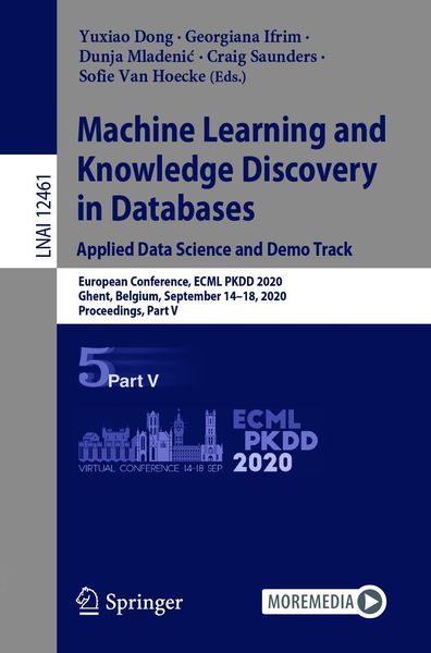 Produktbild: Machine Learning and Knowledge Discovery in Databases. Applied Data Science and Demo Track
